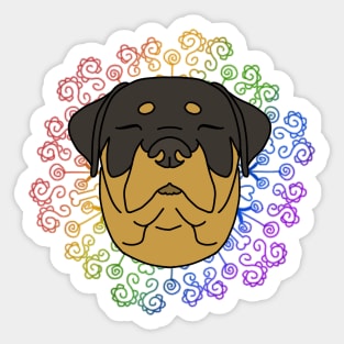 Rottweiler Zen Sticker